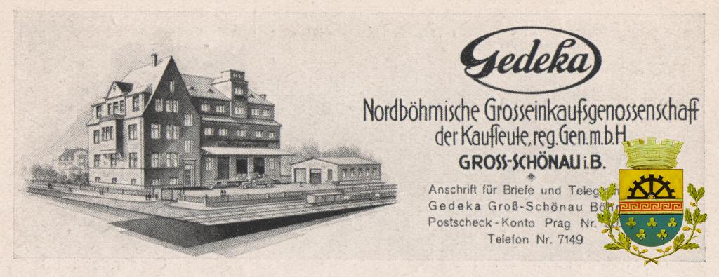"Gedeka" Großeinkaufgenossenschaft (Velkonákupní družstvo)