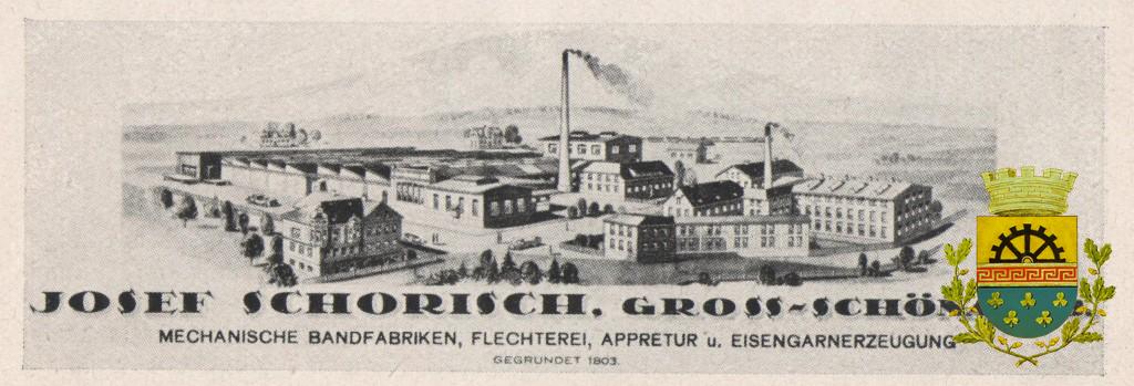 Schorisch Josef   Výroba stuh založeno r. 1803