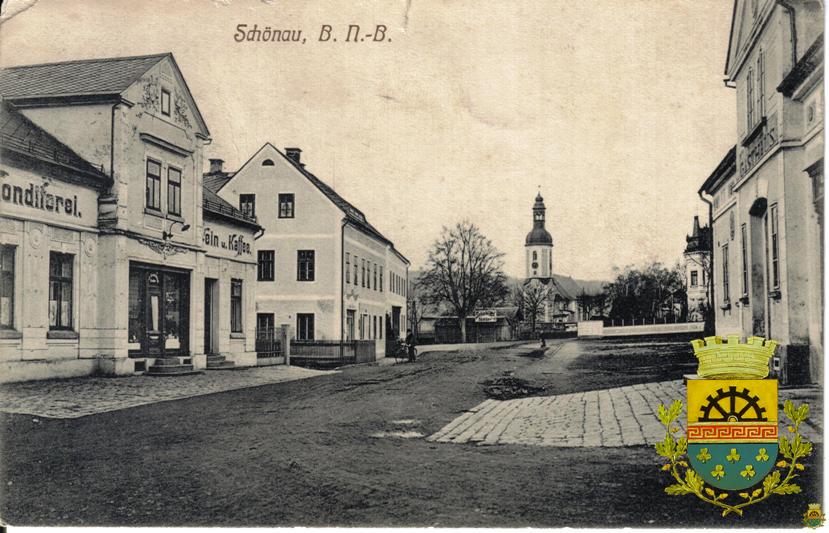 náměstí pohled vydaný v roce 1912 